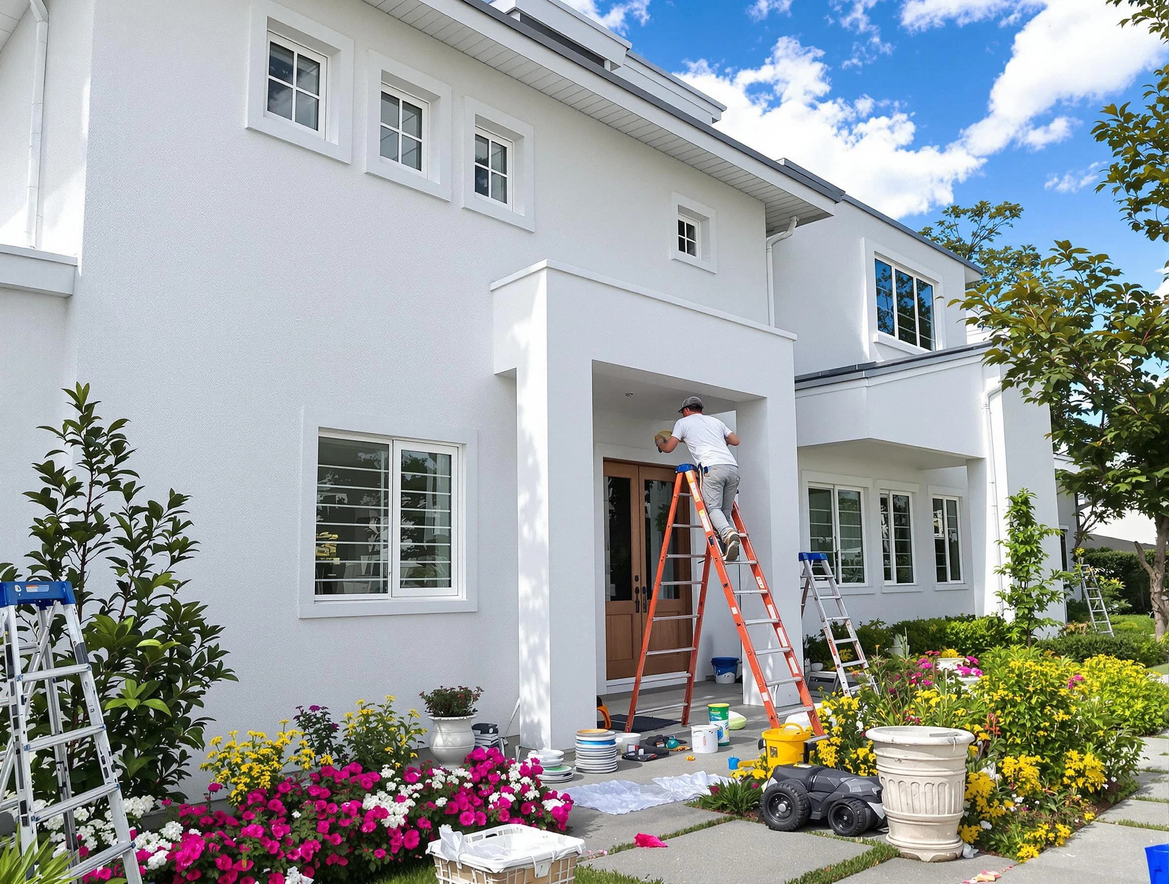 Bedford House Painters team delivering a fresh exterior coat in Bedford, OH