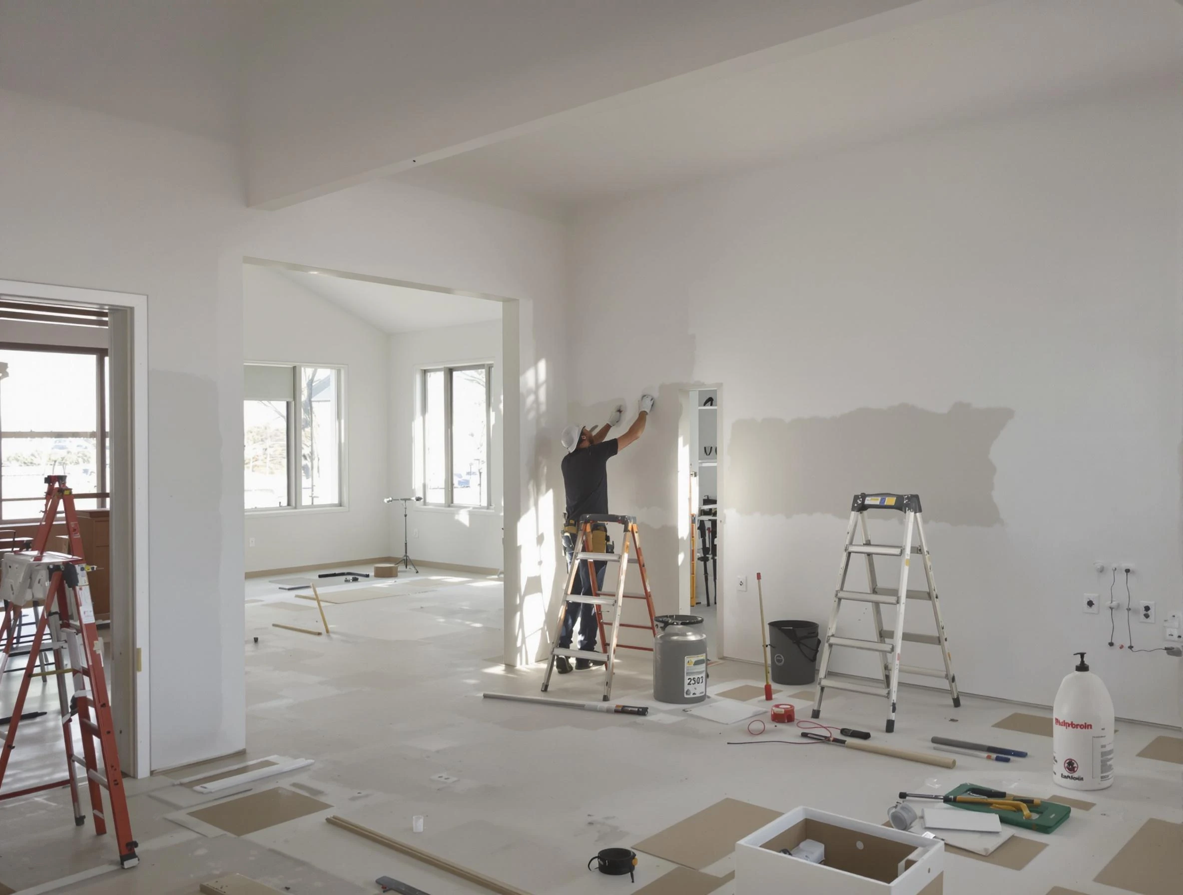 Detailed drywall installation with Bedford House Painters in Bedford