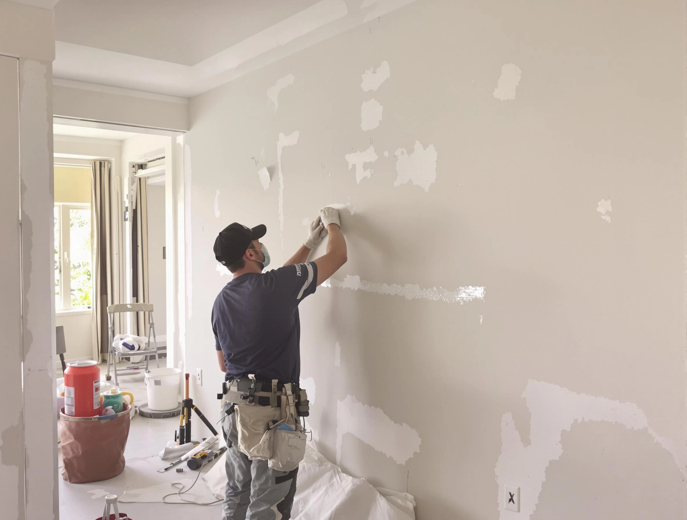 Taping and mudding service by Bedford House Painters in Bedford